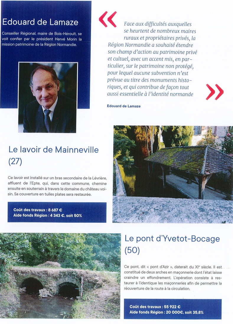La région Normandie au chevet du petit patrimoine rural