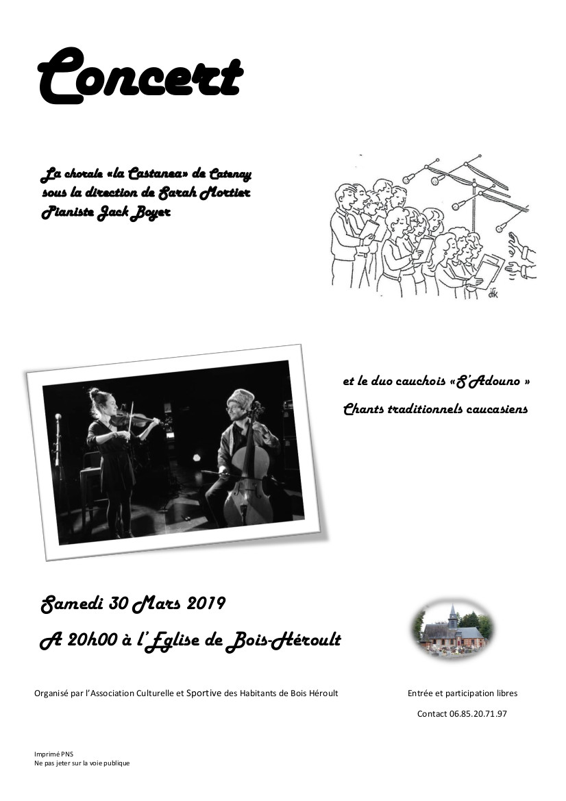 Affiche concert BH 30 03 2019